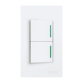 Royu WD513 2-Gang Switch with Reflector 10A (Wide) | Royu by KHM Megatools Corp.